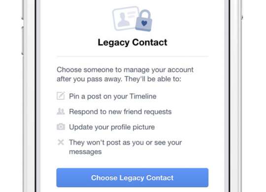 legacy contact Facebook