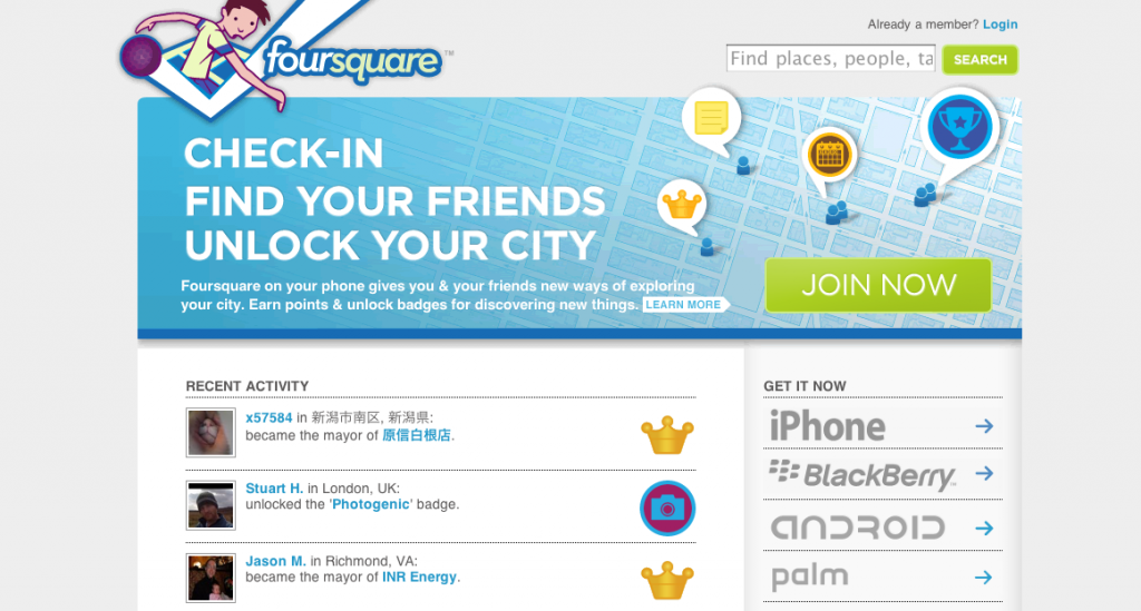 foursquare-first-website