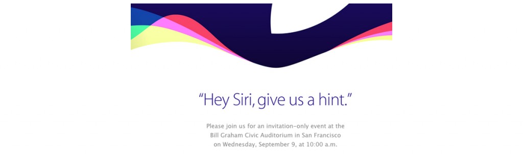 De uitnodiging van Apple voor de iPhone-aankondiging op 9 september